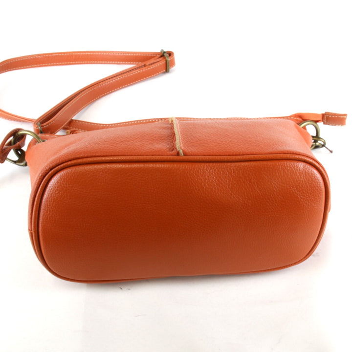 良品『USED』 
 
 elfi 2WAY ショルダーバッグ 
レザー オレンジ
