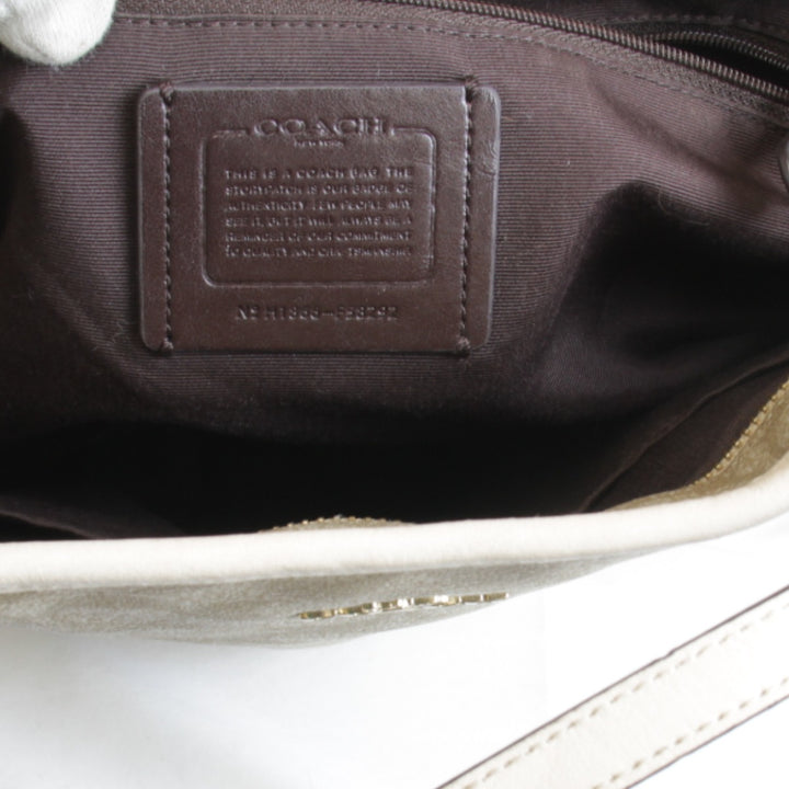 『USED』 
COACH コーチ 
 シグネチャー F58292 トートバッグ 
PVCコーティングキャンバス ベージュ