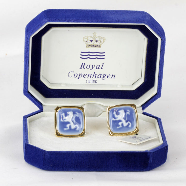 美品『USED』 
Royal Copenhagen ロイヤルコペンハーゲン 
 カフス 
 ブルー