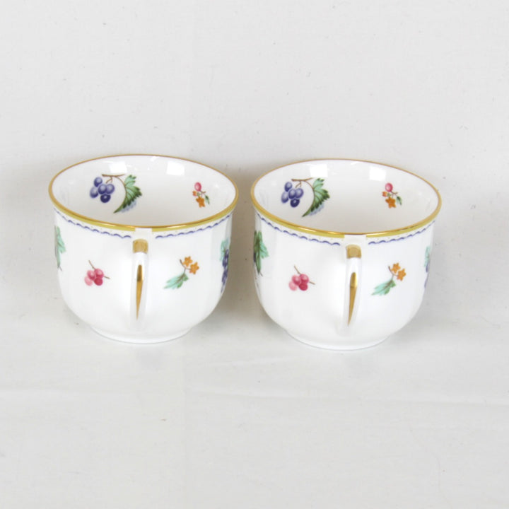 美品『USED』 
 
 SANGO MAGNA カップ&ソーサー 2客セット 果物 フルーツ 花 食器