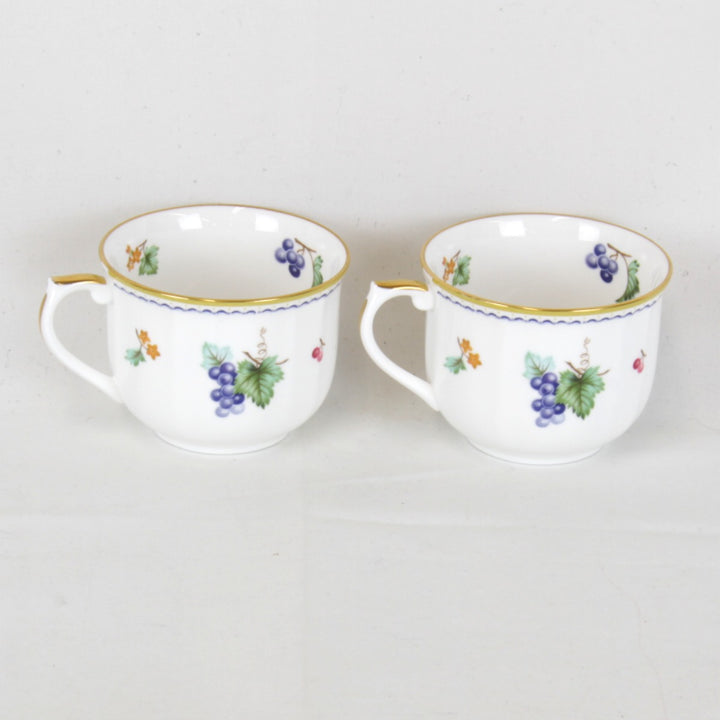 美品『USED』 
 
 SANGO MAGNA カップ&ソーサー 2客セット 果物 フルーツ 花 食器