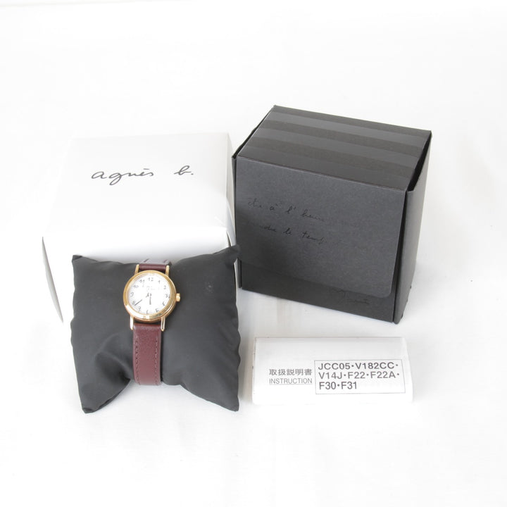 良品『USED』 
agnes b. V117-0AT0 
腕時計
 ソーラー レディース