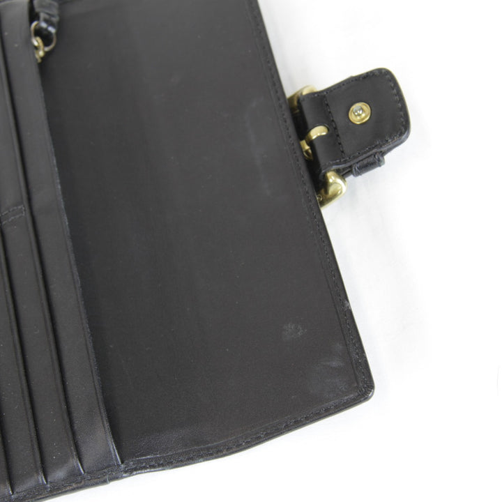 『USED』 
COACH コーチ 
 長財布 
レザー ブラック