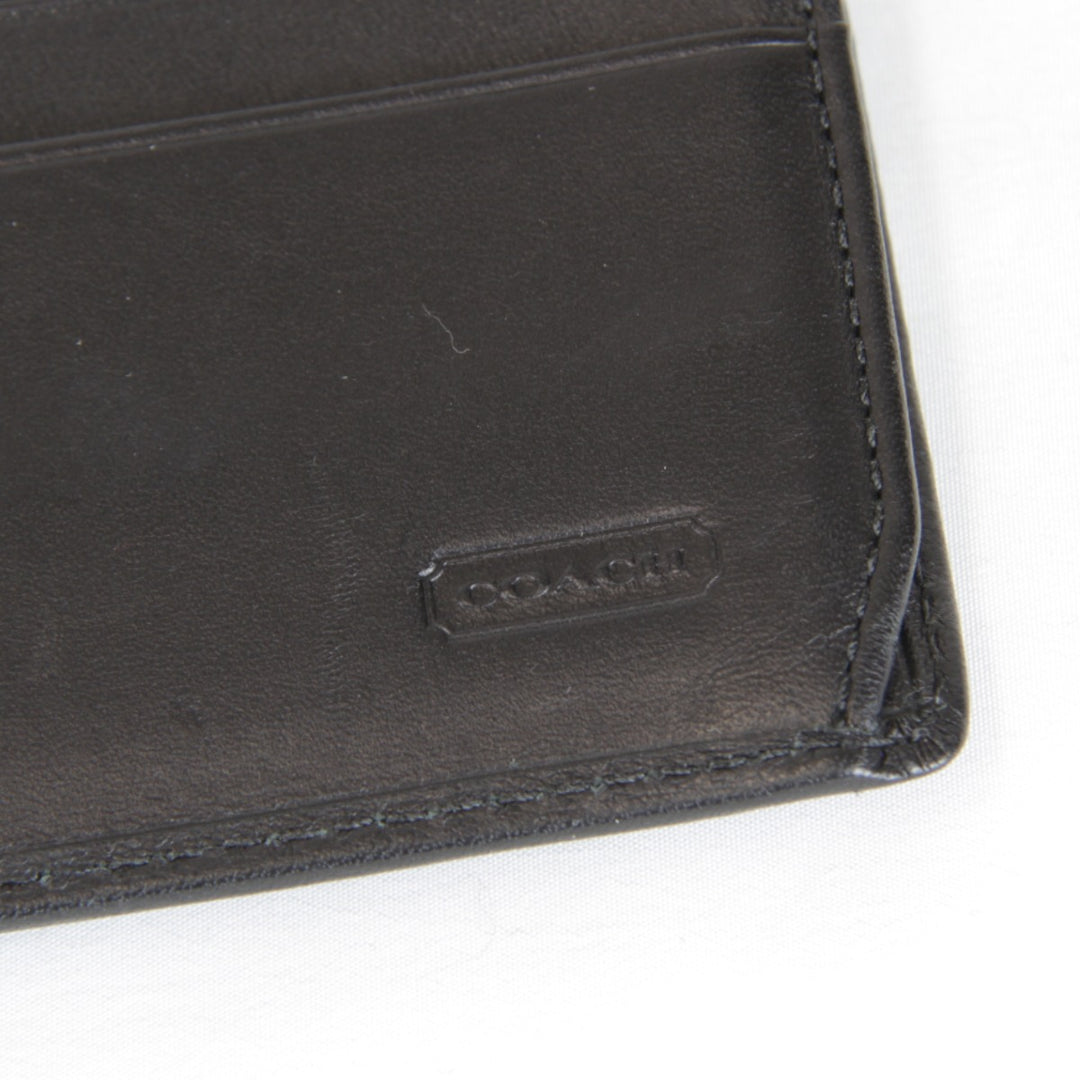 『USED』 
COACH コーチ 
 長財布 
レザー ブラック