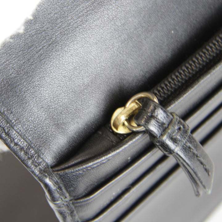 『USED』 
COACH コーチ 
 長財布 
レザー ブラック