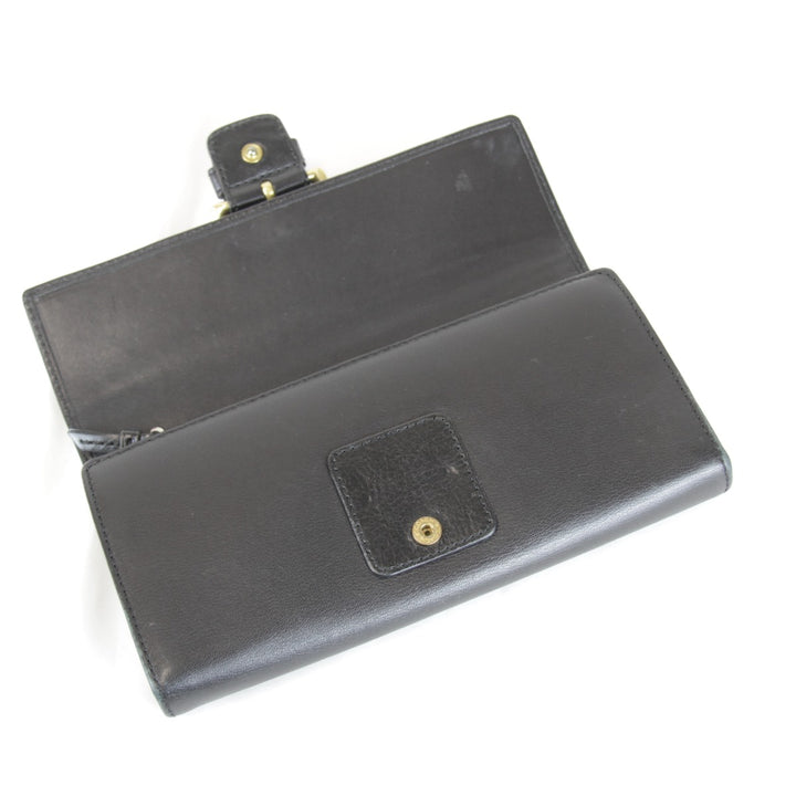 『USED』 
COACH コーチ 
 長財布 
レザー ブラック
