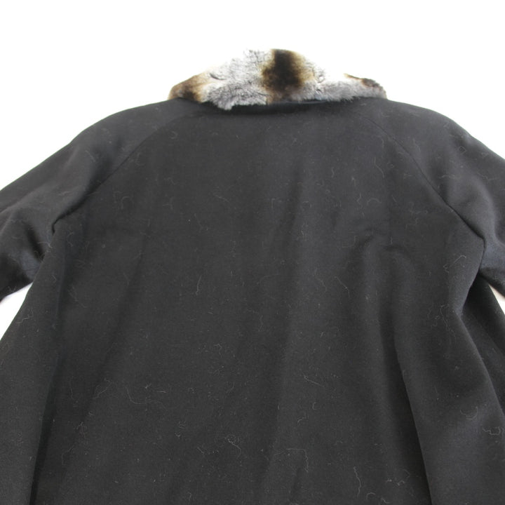 良品『USED』 
 
 RIPPLES ロングコート ファー襟 コート 
カシミヤ/ウール /ポリエステル ブラック