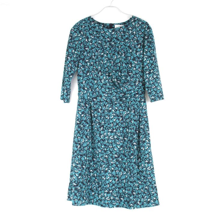 美品『USED』 
ALMA EN ROSE アルマ アン ローズ 
 ハナエモリ 花柄 ワンピース 
ポリエステル グリーン
