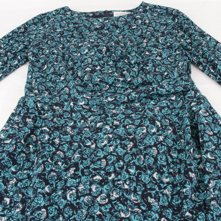 美品『USED』 
ALMA EN ROSE アルマ アン ローズ 
 ハナエモリ 花柄 ワンピース 
ポリエステル グリーン