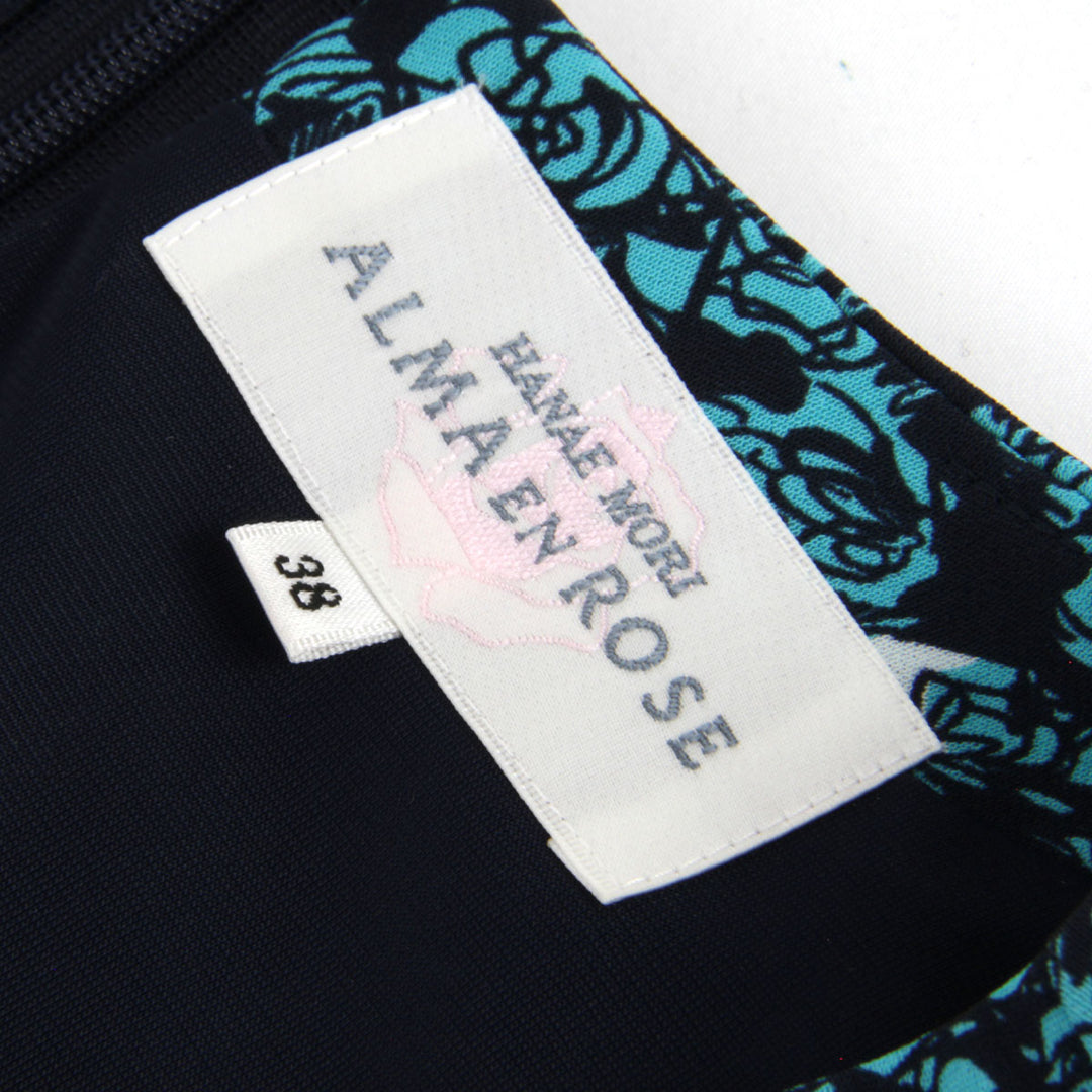 美品『USED』 
ALMA EN ROSE アルマ アン ローズ 
 ハナエモリ 花柄 ワンピース 
ポリエステル グリーン