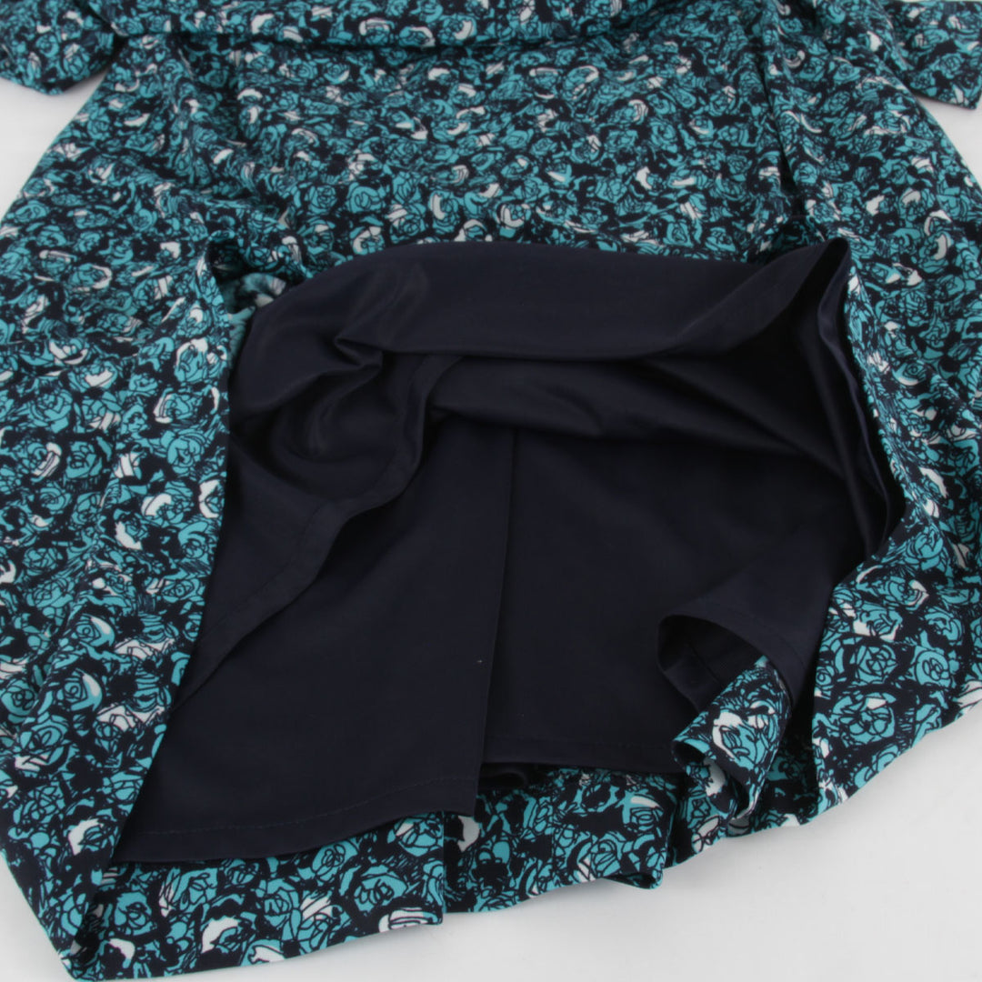 美品『USED』 
ALMA EN ROSE アルマ アン ローズ 
 ハナエモリ 花柄 ワンピース 
ポリエステル グリーン