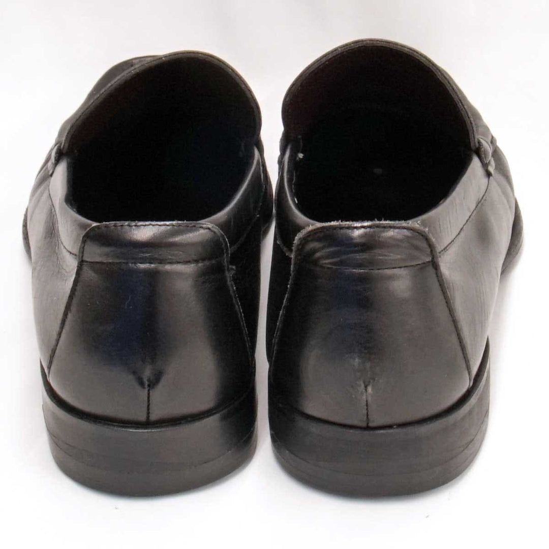 『USED』 
Salvatore Ferragamo フェラガモ 
 PASQUALE ローファー 
レザー ブラック メタルビット ビジネスシューズ