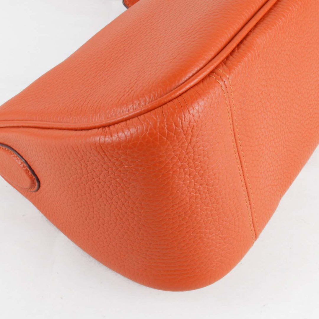 美品『USED』 
COACH コーチ 
 CC437 ショルダーバッグ 
レザー オレンジ