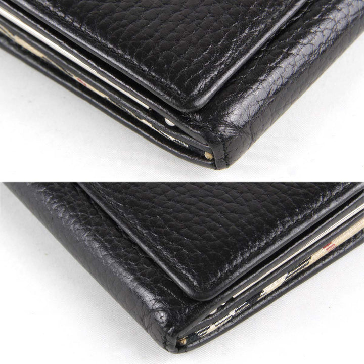 良品『USED』 
BURBERRY バーバリー 
 長財布 
レザー ブラック