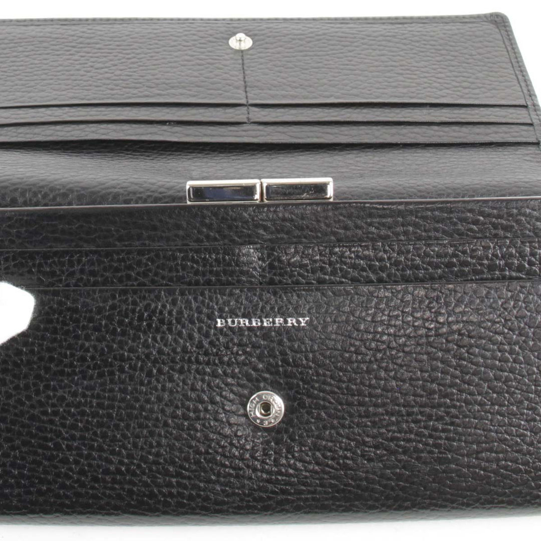 良品『USED』 
BURBERRY バーバリー 
 長財布 
レザー ブラック