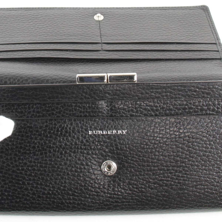 良品『USED』 
BURBERRY バーバリー 
 長財布 
レザー ブラック