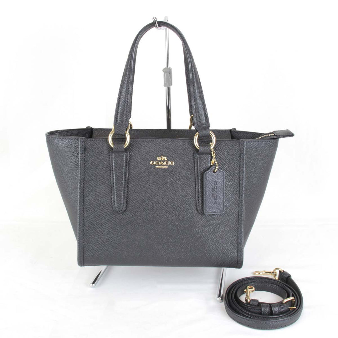 美品『USED』 
COACH コーチ 
 F11925 ショルダーバッグ 
レザー グレー