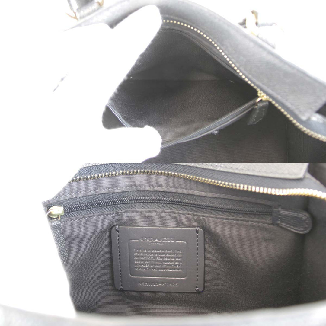 美品『USED』 
COACH コーチ 
 F11925 ショルダーバッグ 
レザー グレー