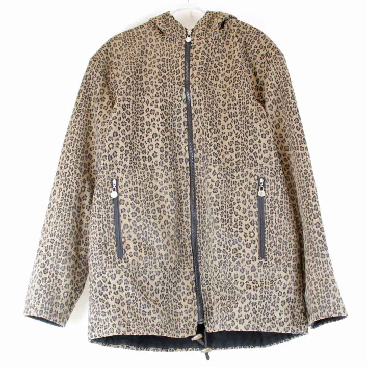 『USED』 
FENDI フェンディ 
 リバーシブルパーカー パーカー 
 ブラック/レオパード