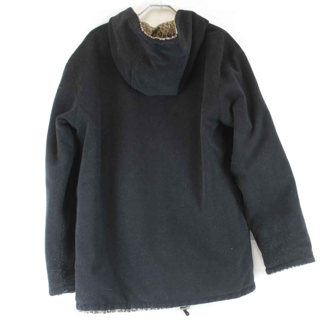 『USED』 
FENDI フェンディ 
 リバーシブルパーカー パーカー 
 ブラック/レオパード