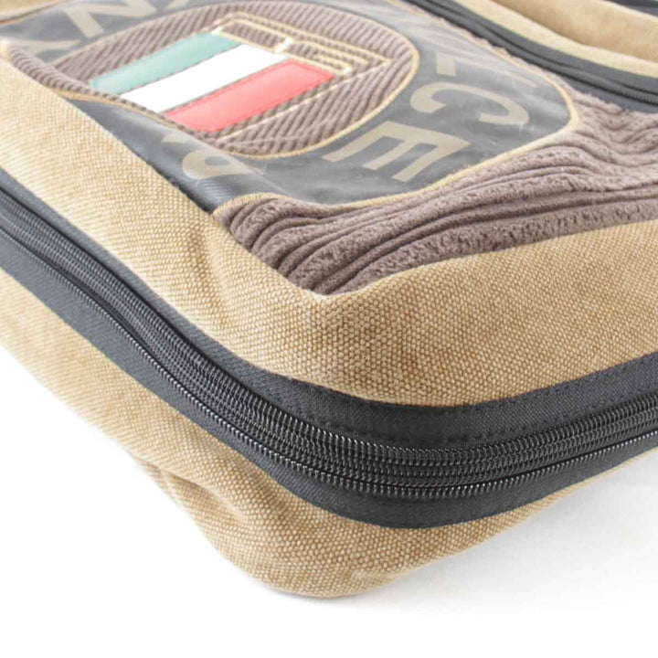 良品『USED』 
DOLCE&GABBANA ドルチェアンドガッバーナ 
 ショルダーバッグ 
キャンバス ブラウン