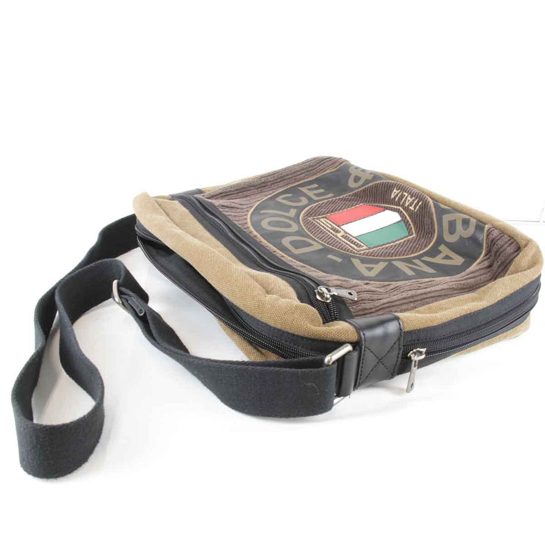 良品『USED』 
DOLCE&GABBANA ドルチェアンドガッバーナ 
 ショルダーバッグ 
キャンバス ブラウン