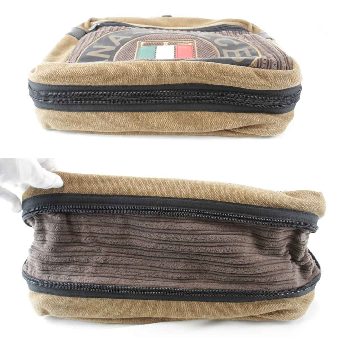 良品『USED』 
DOLCE&GABBANA ドルチェアンドガッバーナ 
 ショルダーバッグ 
キャンバス ブラウン