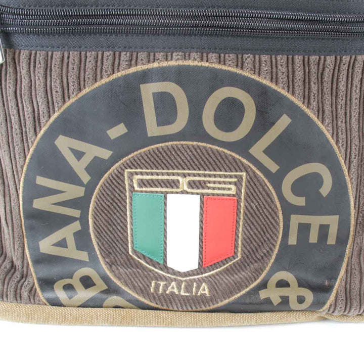 良品『USED』 
DOLCE&GABBANA ドルチェアンドガッバーナ 
 ショルダーバッグ 
キャンバス ブラウン