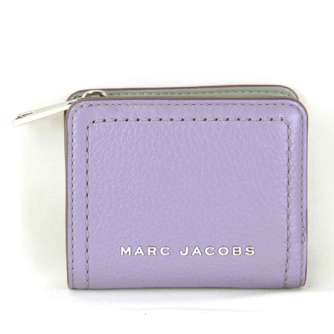 『美品』 
MARC JACOBS マークジェイコブス 
 二つ折り財布 
レザー パープル