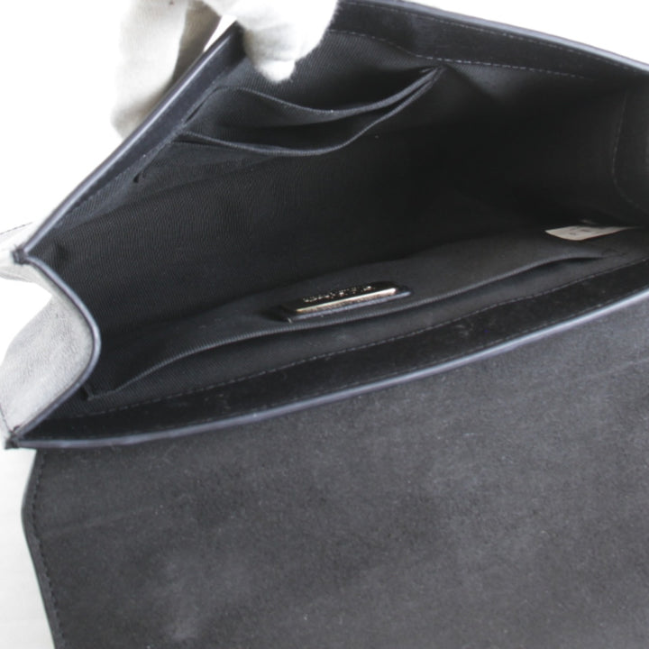 【価格改定】良品『USED』 
Furla フルラ 
 チェーン ショルダーバッグ 
レザー ブラック