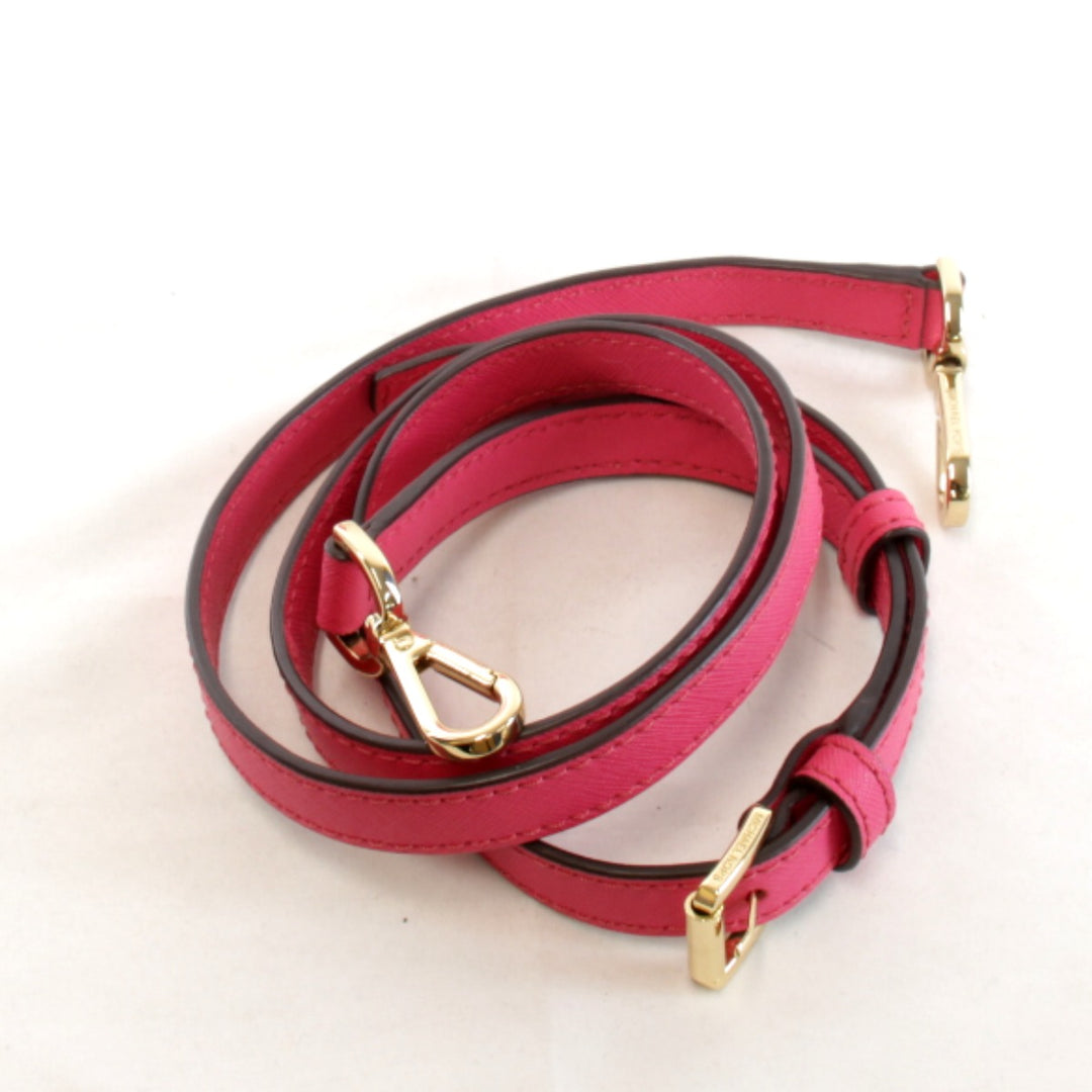 美品『USED』 
Michael Kors マイケルコース 
 2way 花柄 ショルダーバッグ 
レザー ピンク