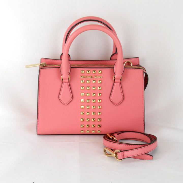 美品『USED』 
Michael Kors マイケルコース 
 2wayバッグ センタージップ スタッズ ショルダーバッグ 
レザー ピンク