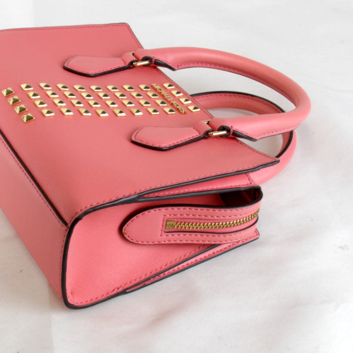 美品『USED』 
Michael Kors マイケルコース 
 2wayバッグ センタージップ スタッズ ショルダーバッグ 
レザー ピンク