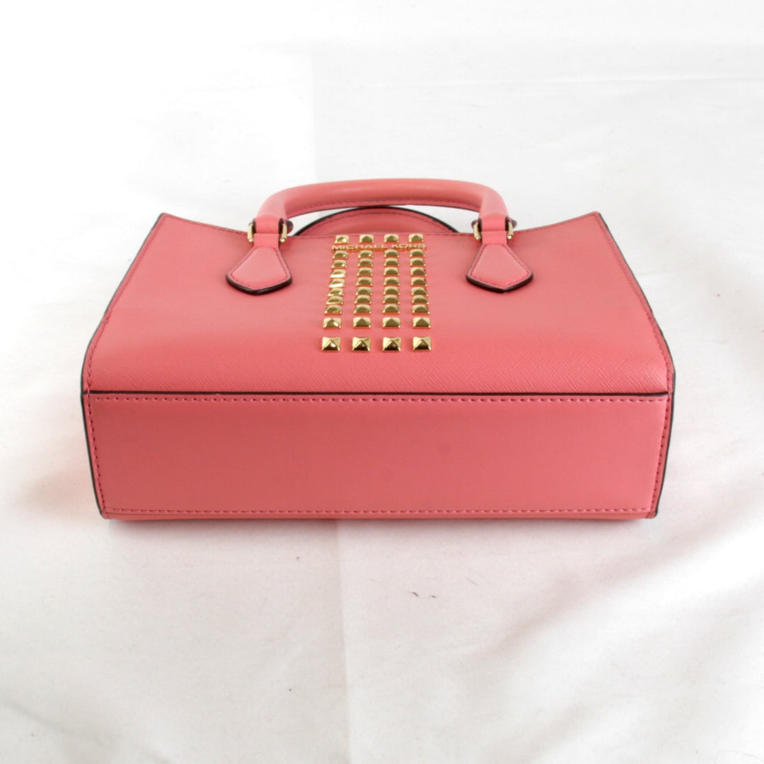 美品『USED』 
Michael Kors マイケルコース 
 2wayバッグ センタージップ スタッズ ショルダーバッグ 
レザー ピンク