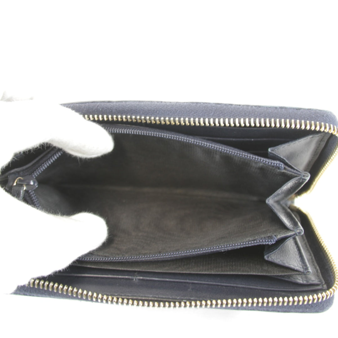 『USED』 
GUCCI グッチ 
 グッチシマ ラウンドファスナー 307980・2067 長財布 
シマレザー ネイビー