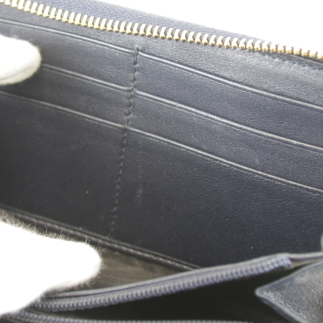 『USED』 
GUCCI グッチ 
 グッチシマ ラウンドファスナー 307980・2067 長財布 
シマレザー ネイビー