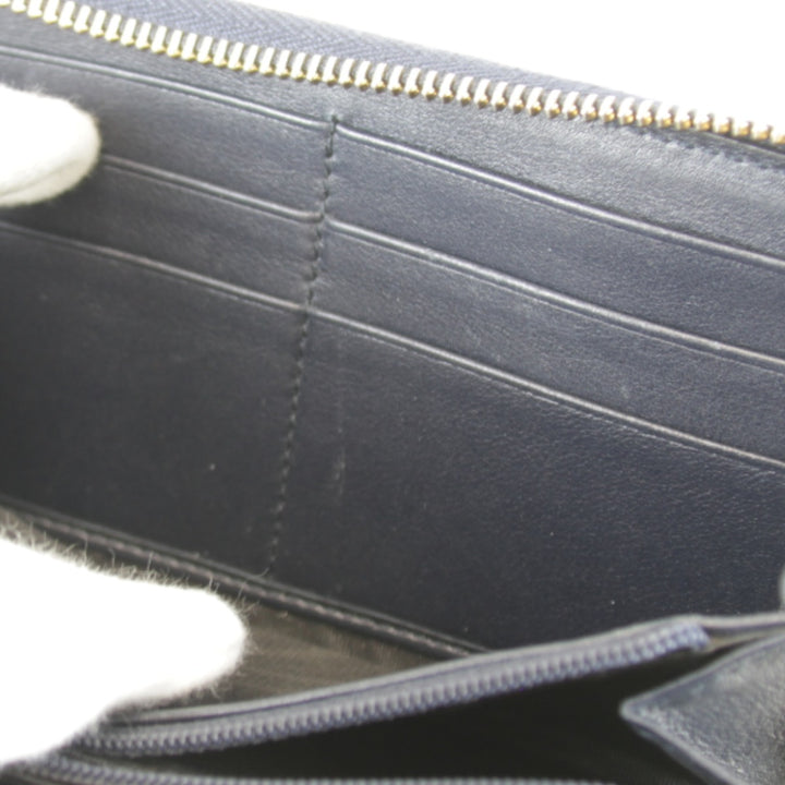 『USED』 
GUCCI グッチ 
 グッチシマ ラウンドファスナー 307980・2067 長財布 
シマレザー ネイビー