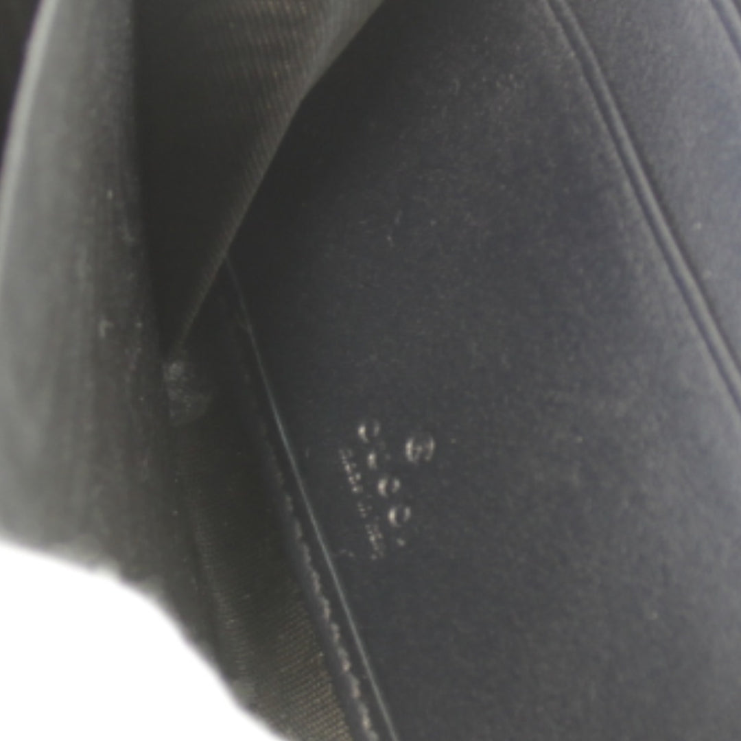 『USED』 
GUCCI グッチ 
 グッチシマ ラウンドファスナー 307980・2067 長財布 
シマレザー ネイビー