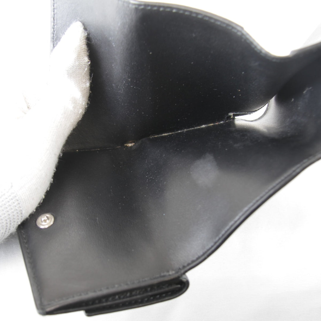 【価格改定】『USED』 
CELINE セリーヌ 
 10E603BEL 三つ折り財布 
レザー ブラック