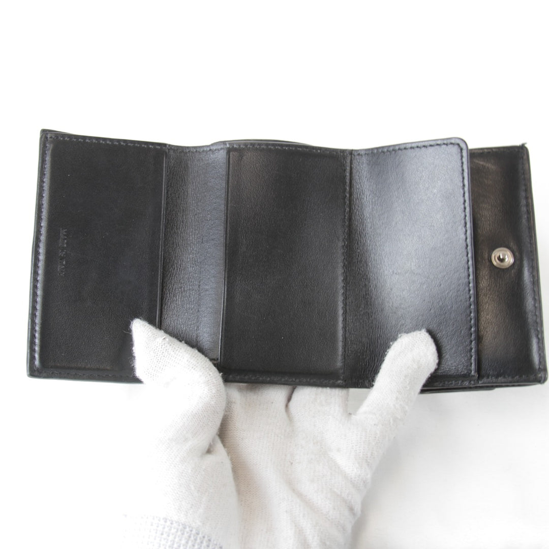 【価格改定】『USED』 
CELINE セリーヌ 
 10E603BEL 三つ折り財布 
レザー ブラック