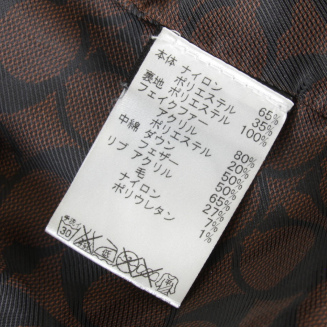 『USED』 
COACH コーチ 
 裏シグネチャー ベルトダウンコート XSサイズ ダウンジャケット 
ナイロン/ポリエステル /フェイクファー/ダウン/フェザー ブラック