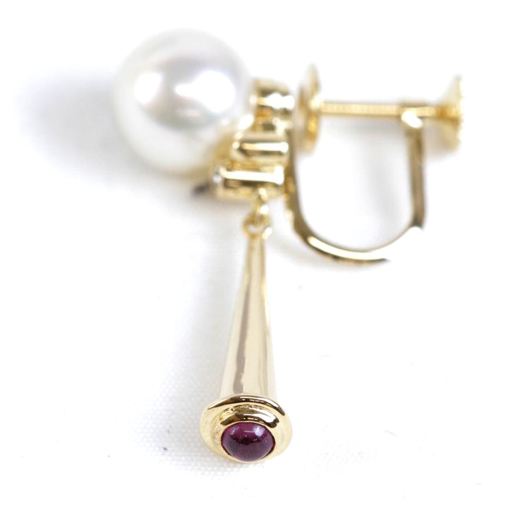 美品『USED』 K18/パール 
イヤリング
 6.8g