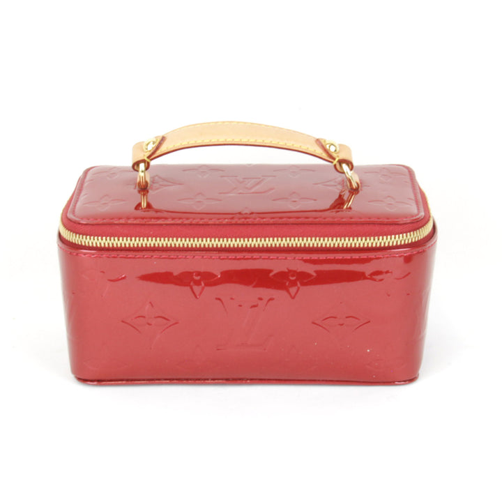 良品『USED』 
LOUIS VUITTON ルイ・ヴィトン 
 ポムダムール ジュエルケース M91273 ポーチ 
モノグラムヴェルニ ポムダムール