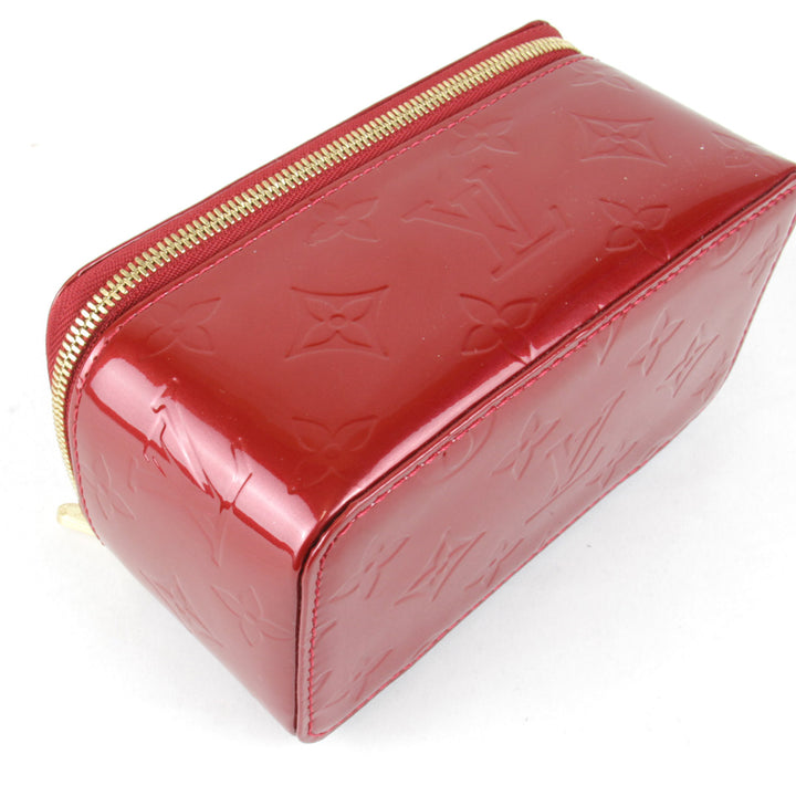 良品『USED』 
LOUIS VUITTON ルイ・ヴィトン 
 ポムダムール ジュエルケース M91273 ポーチ 
モノグラムヴェルニ ポムダムール