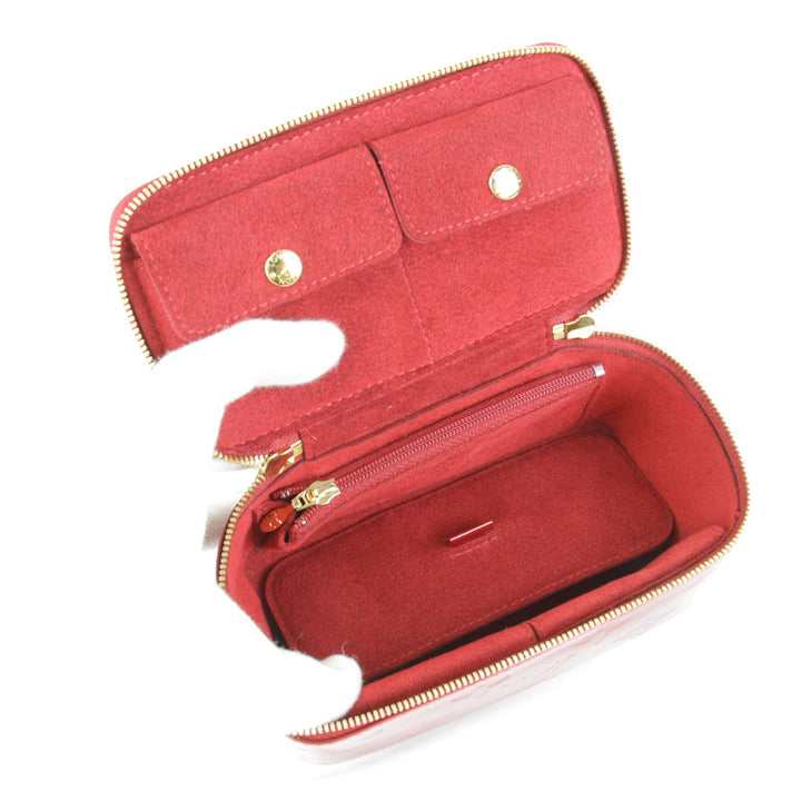 良品『USED』 
LOUIS VUITTON ルイ・ヴィトン 
 ポムダムール ジュエルケース M91273 ポーチ 
モノグラムヴェルニ ポムダムール