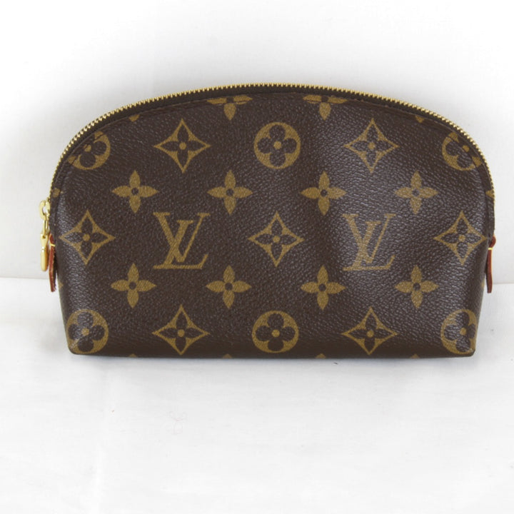 美品『USED』 
LOUIS VUITTON ルイ・ヴィトン 
 ポシェットコスメティックPM M47515 化粧ポーチ 
モノグラムキャンバス ブラウン