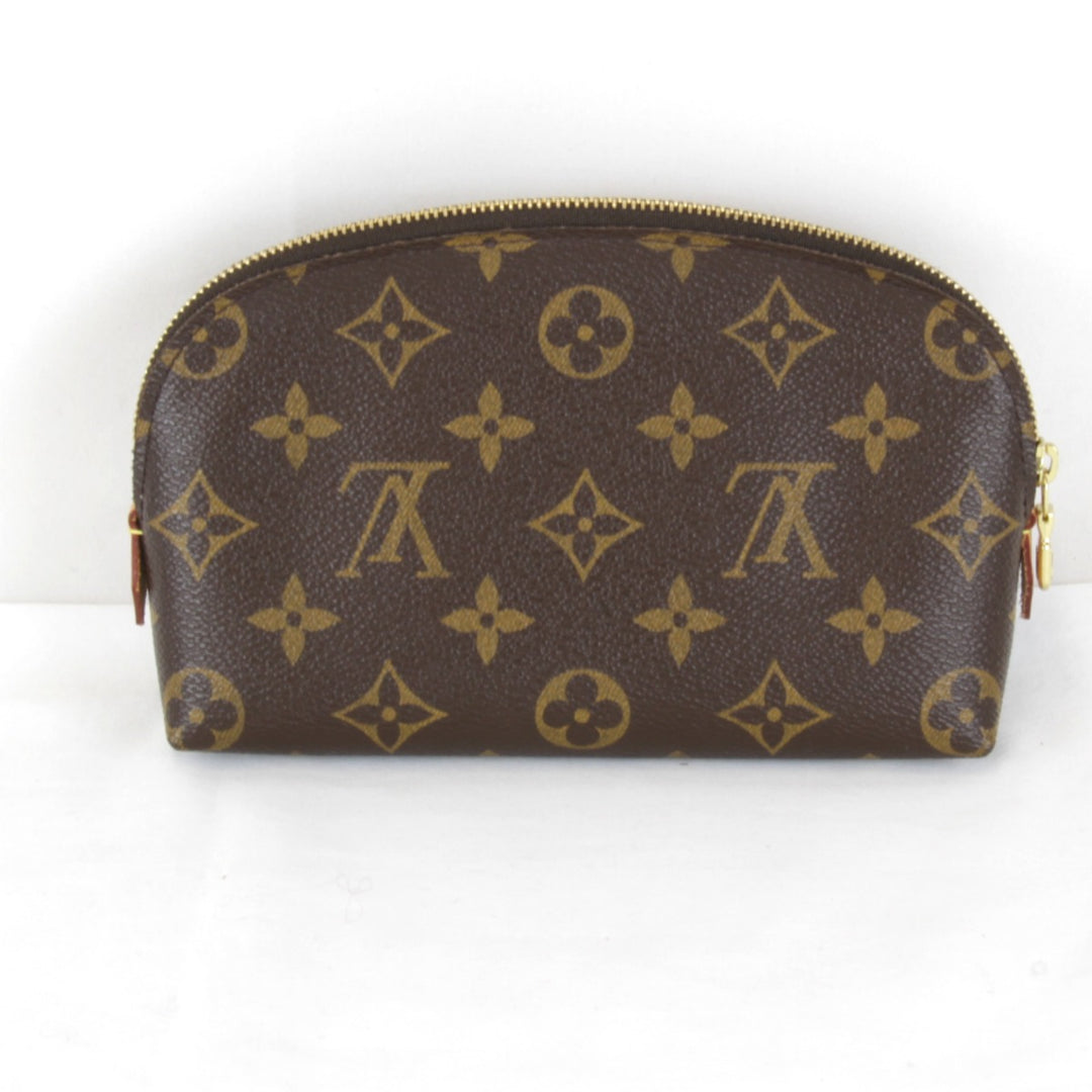 美品『USED』 
LOUIS VUITTON ルイ・ヴィトン 
 ポシェットコスメティックPM M47515 化粧ポーチ 
モノグラムキャンバス ブラウン