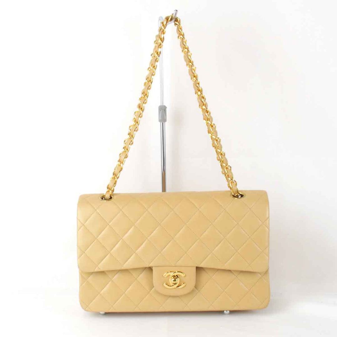 良品『USED』 
CHANEL シャネル 
 マトラッセ チェーンショルダー ショルダーバッグ 
ラムスキン ベージュ