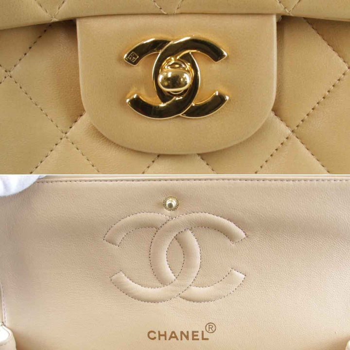 良品『USED』 
CHANEL シャネル 
 マトラッセ チェーンショルダー ショルダーバッグ 
ラムスキン ベージュ