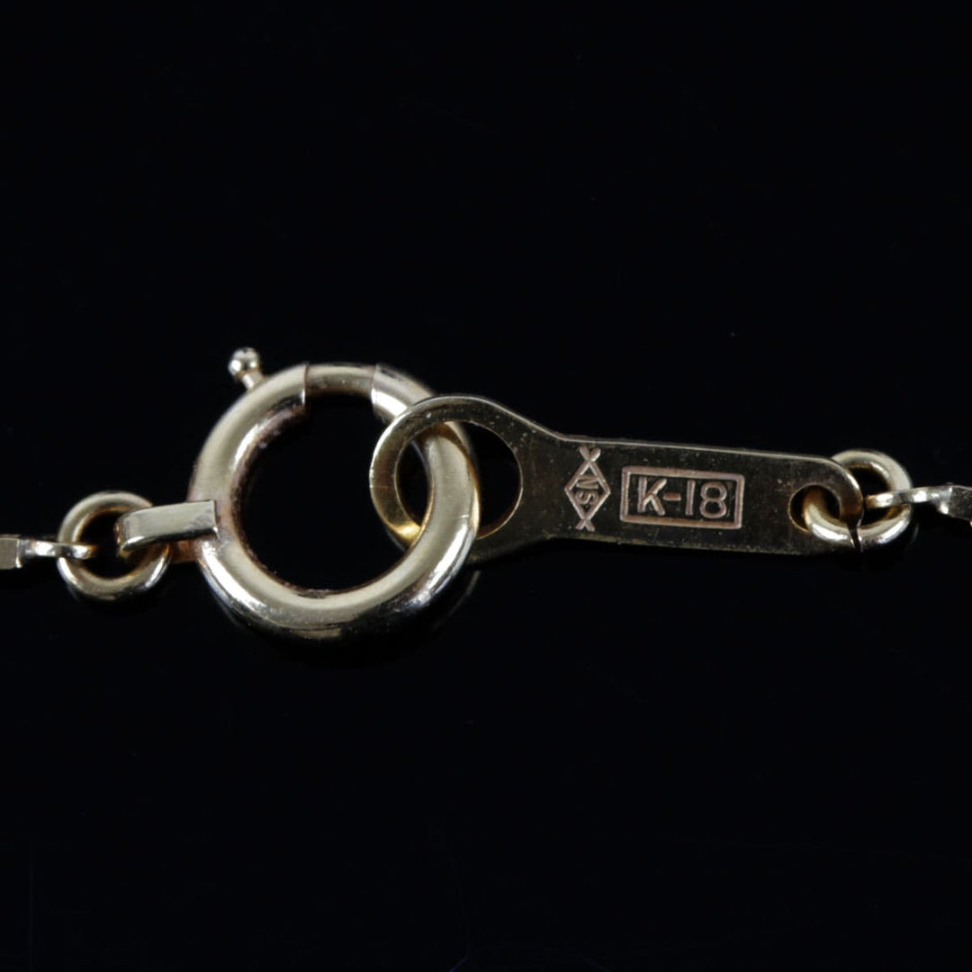 良品『USED』 K18 
 SEIKO パールクロス ネックレス
 6.0g